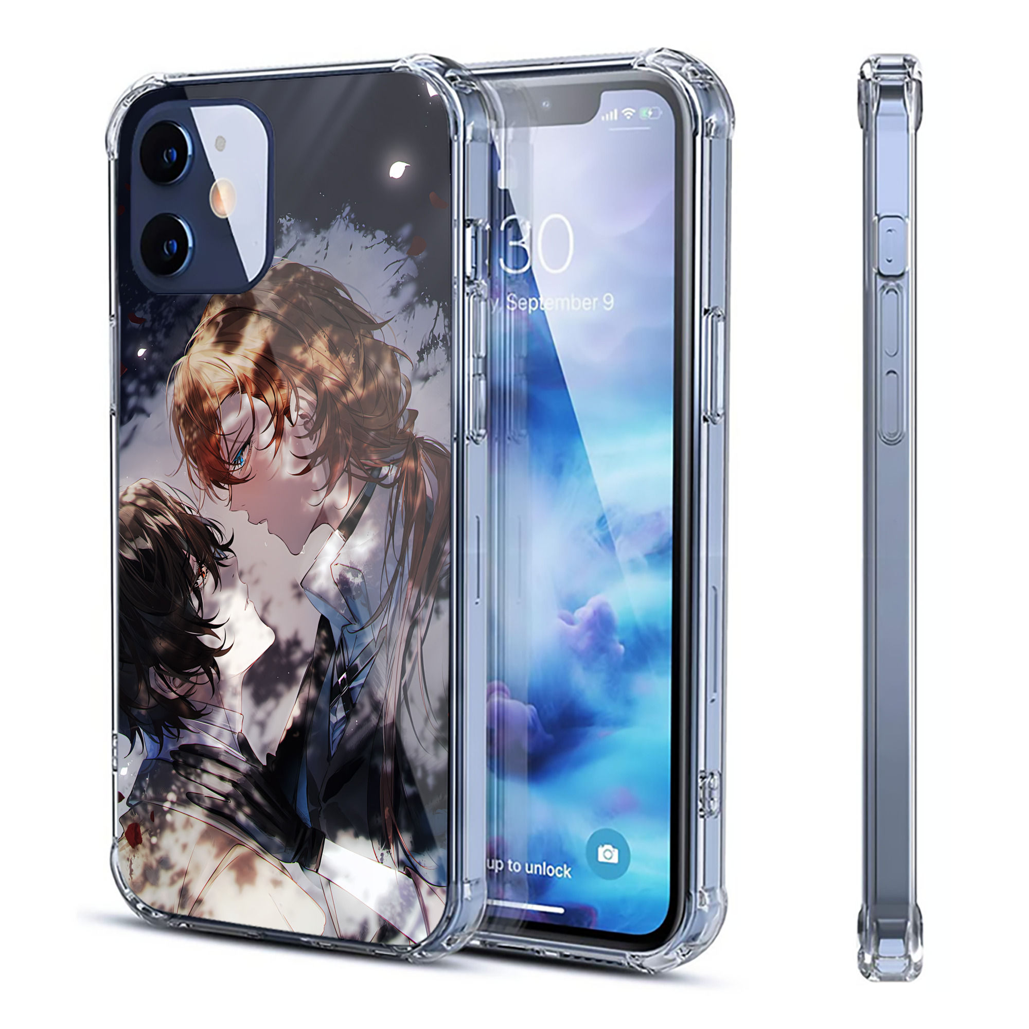 （画像用） 文豪ストレイドッグス Bungo Stray Dogs 【iPhone 12シリーズ対応】透明スマホケース（クリアソフトケース）